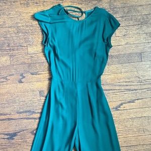 Reformation Mayer Jumpsuit In Green Worn Only Once! Petite Size